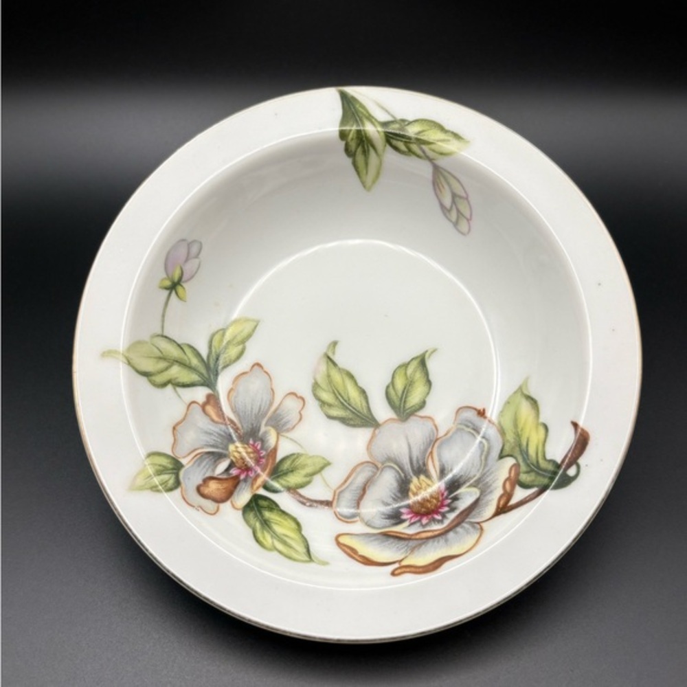 Vintage Roselyn China Japan Dogwood Berry, Vegetable Bowl Gold Trim Southern